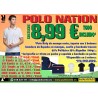 Polo Roly Nation 6640 (bandera de España en cuello y mangas) personalizado