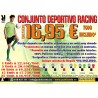 Conjunto deportivo Roly Racing 0452 marcado en pecho con número en espalda.