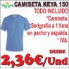 camiseta económica serigrafiada, todo incluido, desde 2,36€/Und