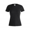 camiseta keya 150 entallada mujer y serigrafiada económica
